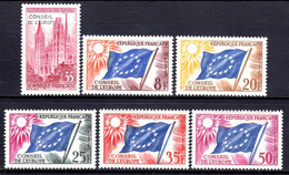 France 1958-59 Council Of Europe Complete Mint MNH (1v MH) Set (**) - 1957-1959 Moissonneuse