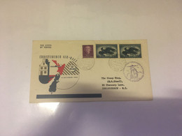 (2 H 26) New Zealand - Christchurch Air Race - 1952 - With Netherlands Stamps - Brieven En Documenten