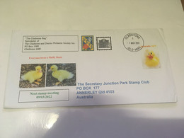 (2 H 26) Australia Cover - Everyone Like A Fluffy Duck (Gladstone P/m 1 March 2022) - Lettres & Documents