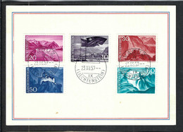 LIECHTENSTEIN 1959: Encart Philatélique De Vaduz Affr, De 1,70Fr - Covers & Documents