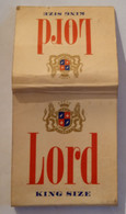 LORD CIGARETTES BLEND,VINTAGE MATCHBOOK,BOOKMATCH - Boites D'allumettes