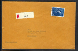 LIECHTENSTEIN 1961: LSC Rec. De Vaduz Pour St Gall Affr, De 50c - Lettres & Documents