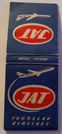 JAT,JUGOSLAV AIRLINES,DRAVA,VINTAGE MATCHBOOK,BOOKMATCH - Boites D'allumettes