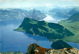 Pilatus - Blick Auf Bürgenstock Und Verwaldstätter See (833) * 29. 7. 1965 - Other & Unclassified