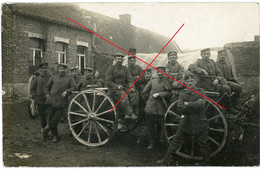 Carte Photo Allemande-  Feldküche . Deutsche Soldaten K.b.4.Inf.regt. 14.Inf.Division Nach Traunstein 14/18 - 1914-18
