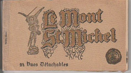 LE  MONT  ST.  MICHEL  ( 50 )  CARNET  DE  24  VUES    - C P A  ( 22 / 4 / 96  ) - Le Mont Saint Michel