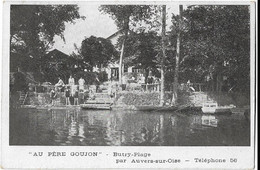 95   Butry - Plage   Par Auvers Sur Oise   -   Au Pere Goujon - Butry