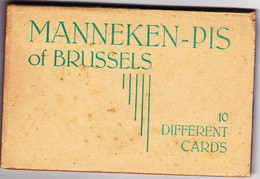 Etui Manneken-Pis Of Brussels Bruxelles 10 Cartes Accordéon - Lotes Y Colecciones