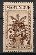 MARTINIQUE - 1933 - Taxe TT N°Yv. 18 - Palmiers 50c - Neuf Luxe ** / MNH / Postfrisch - Segnatasse
