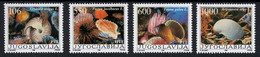 Yugoslavia 1988 Fauna Seashell Gibulla MogusPecten Jacobaeus Tonna Galea Argonauta Argo, Set MNH - Meereswelt