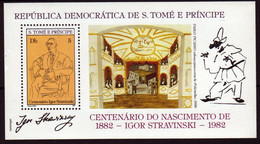 S. TOMÉ E PRÍNCIPE 1982- MNH (PICASSO / STRAVINSKY) -  ST074 - São Tomé Und Príncipe