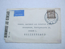 NEUSEELAND   , 1941 , Luftpost - Brief Mit Zensur   In Die Schweiz - Briefe U. Dokumente