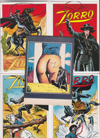 CPSM Série De 5 Cartes Zorro Bande Dessinée Non Circulé Format 10,5 X 15 - Cómics