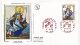 FRANCE - Env FDC Soie - Croix Rouge Française 1993 - Saint Nicolas - METZ - 27 Nov 1993 - 1990-1999