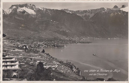 SWITZERLAND - Vevey Et Rochers De Naye Vus De Chexbres - Chexbres