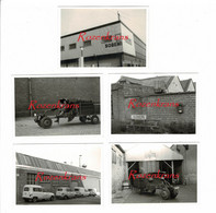 Lotje 5x Unieke Oude Foto's Foto SOBEMI NV Lint +/- 1975 Conservenblikfabriek Staalbedrijf Canning Manufacturer Fabriek - Niel