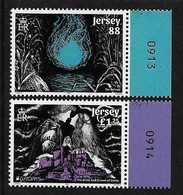 JERSEY - EUROPA 2022 -" STORIES &  MYTHS ".- SET Of 2 STAMPS With EUROPE LOGO MINT - NUMBER - 2022