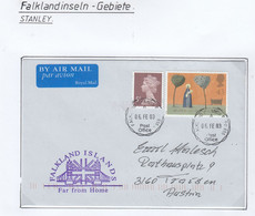 Falkland Islands 2003 Cover British Forces In The Falklands  Ca BFPO655  06 FE 03  (FL208B) - Isole Falkland