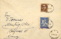 1950 POLONIA ,  POZNAN - ALTENBURG  , SOBRECARGA " GROSZY " , PRESIDENTE BIERUT - Lettres & Documents