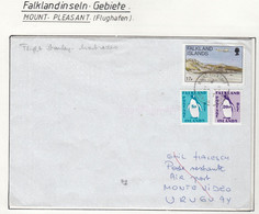 Falkland Islands 1997 Cover Send To Montevideo Ca Mount Plaisant 21 DE 97 (FL211A) - Falkland Islands