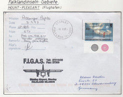 Falkland Islands 1999 Cover FIGAS Passenger Flights 8.9.97 Signature  Ca Stanley 8.9.97 (FL211D) - Falkland Islands