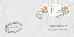 Falkland Islands 198 Cover Ca Post Office Mount Pleasant Ca Moint Pleasant 19 OC 88 (FL212) - Isole Falkland