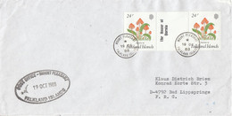 Falkland Islands 198 Cover Ca Post Office Mount Pleasant Ca Moint Pleasant 19 OC 88 (FL212) - Falkland Islands