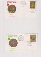 AFARS ET ISSAS -PA- TP N° 64/65 S/ ENV. 1ER JOUR  1970- 2 ENVELOPPES FDC - Oblitérés