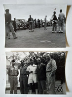GUERRE INDOCHINE - Base Aérienne De BACH MAI ( Près D Hanoï ) 1953 ( Voir Annonce ) 2 Photos Argentiques - TBE - Krieg, Militär