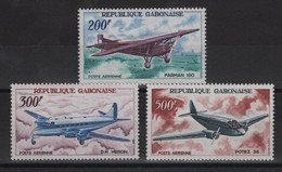 Gabon - PA N°52 à 54 - Aviation - Avions - Cote 25.20€ - ** Neuf Sans Charniere - Gabon