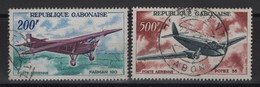 Gabon - PA N°52 + 54 - Aviation - Avions - Cote 6.75€ - Obliteres - Gabun (1960-...)