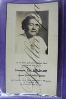 Bidprentje  Carl HELLEMANS -Maria VANDEN BERGH , Mechelen 1958 - Andachtsbilder