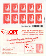 Nouvelle Calédonie - 2009 - Autoadhésif  - Le Cagou Pins Colonnaires Phil@poste Daté 190510- NEUF - No C1100 - Cote 30 € - Carnets