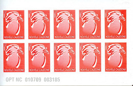 Nouvelle Calédonie - 2009 - Carnet Autoadhésif  - Le Cagou - Filigrane Aile Stylisée - NEUF - No C1072 - Cote 50,00 € - Postzegelboekjes