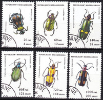 MADAGASCAR Insectes. Coleopteres Yvert N° 1323H/P. Oblitérés, Used - Autres & Non Classés