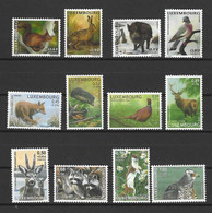 Luxemburg - Sammlung / Wohlfahrtsmarken Von 2001 + 2002 + 2003 Einheimische Tiere  / MNH - Postfrisch - Unused Stamps