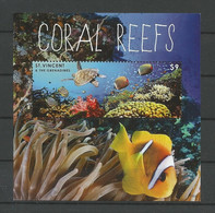 St Vincent 2012 Coral Reefs S/S Y.T. BF 678 ** - St.Vincent (1979-...)