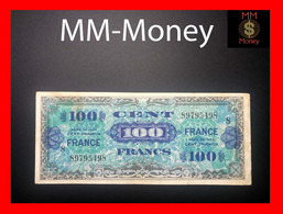 FRANCE  100 Francs  1944  "block 8"   P. 123    VF - 1944 Flag/France