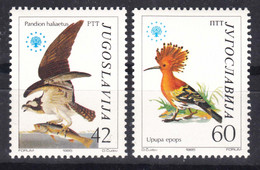 Yugoslavia Republic 1985 Nature Protection, Birds Mi#2100-2101 Mint Never Hinged - Unused Stamps