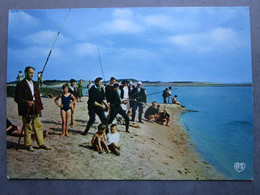 CP 62 Pas De Calais LA COTE D'OPALE Les Pêcheurs à La Ligne  Dans La Baie De La Canche Prés BERCK ETAPLES Sur MER - Etaples