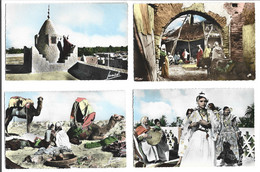 22-4 - 821 Collection Scenes Et Types Lot De 4 Cartes L'heure De La Priere Danse Campement De Nomades Quartier Arabe - Ohne Zuordnung