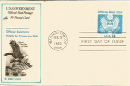 US.GOVERNMENT OFFICIAL MAIL. Postal Stationery - Entier Postal - Penalty For Private Use $ 300 - 1981-00