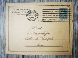 E36 Enveloppe  + Timbre France 1924 - Brieven En Documenten