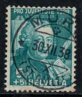 Suisse // Schweiz // Svizerra // Switzerland //  Pro-Juventute 1938 N0.85 - Oblitérés