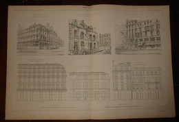 Plan De Ruines De Paris. Etat De Bombardement. 1871. - Travaux Publics