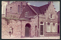 Assen , Gevels Kloosterstraat , Met Waterpomp.   - 2 Scans For Condition. (Originalscan !!) - Assen