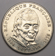 5 Francs Voltaire, 1994, Nickel - V° République - 5 Francs