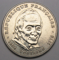 5 Francs Voltaire, 1994, Nickel - V° République - 5 Francs