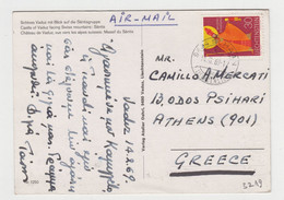 Liechtenstein View Photo Pc 1969 With Topic Stamp-St. Nikolaus, Balzers Mi-Nr.488 Sent Airmail To Greece (3219) - Cartas & Documentos