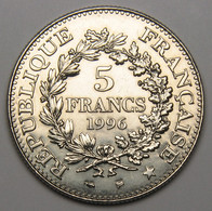 5 Francs Hercule De Dupré, 1996, Nickel - V° République - 5 Francs